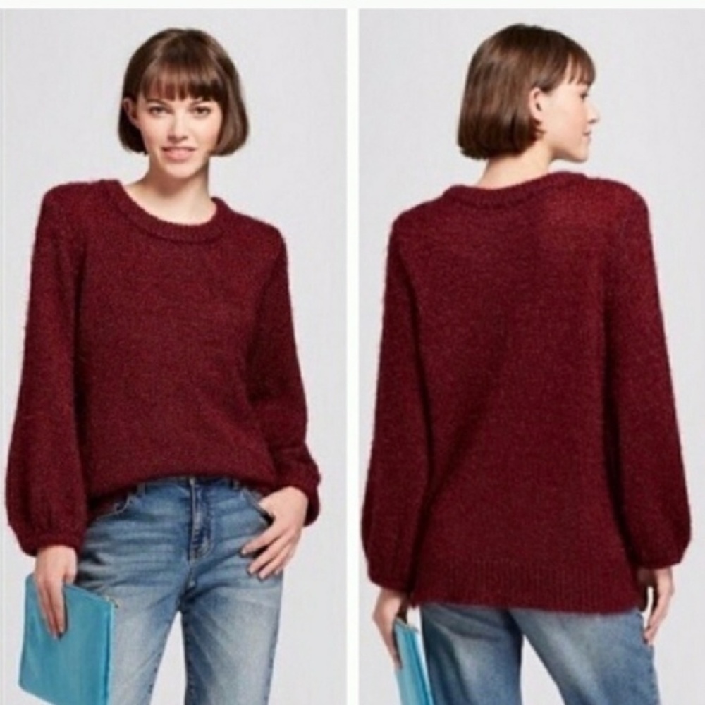 A New Day NWOT Burgundy Cozy Sweater Sz S